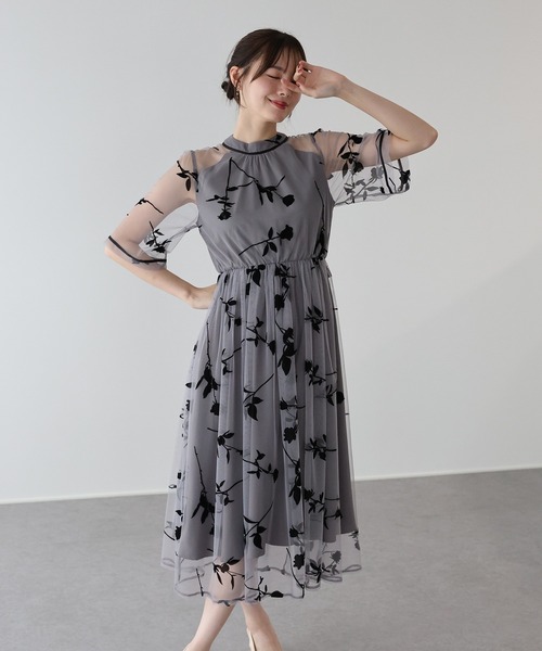 セット内容 ブルーグレー マザードレス パンプス パーティバッグ 楽天市場】クラシックジャカード 結婚式 母親 ドレス 洋装 七分袖 ママ