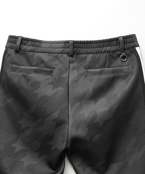PEARLY GATES グレンチェック ゴルフパンツ グレー メンズ サイズ4 パーリーゲイツ パンツ グレー×黒 グレンチェック調 ウール混