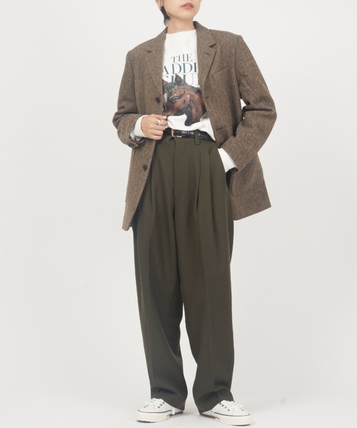 THE SHINZONE（ザ シンゾーン） スラックス パンツ WOOL TOMBOY PANTS