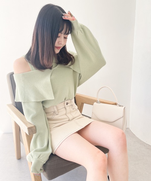 theory (0) 日本製 コットン デニム フレア ミニスカート Heather スカート デニム 色移りしないデニムミニスカート