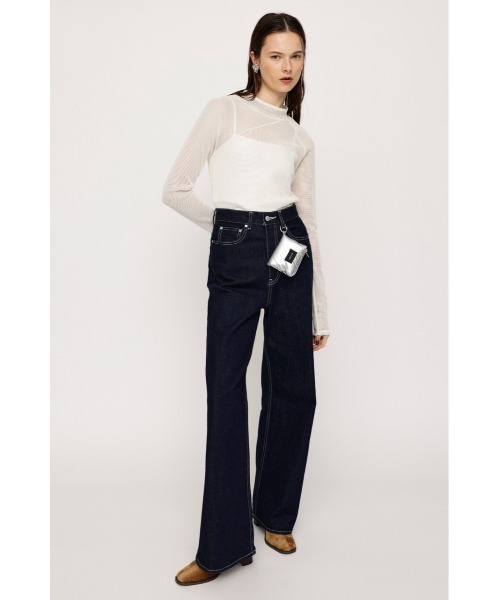 SLY tシャツ ASYMMETRY MESH L/S TOPS アシンメトリー メッシュ