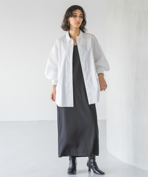 ブラウス シャツ バックコクーンBIGシャツ レディース A part by シャツ ブラウス ソロテックスコクーンBIGシャツ