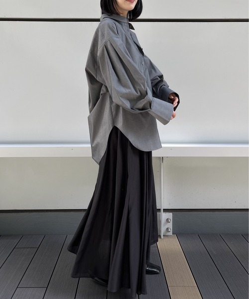 ブラウス シャツ バックコクーンBIGシャツ レディース A part by シャツ ブラウス ソロテックスコクーンBIGシャツ
