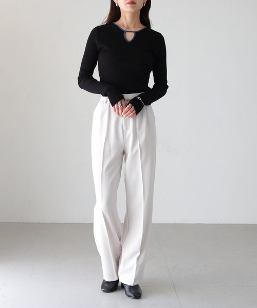 INSCRIREニット美品 cheriella ニット セーター 「cheriella」WEB限定配色デザイン