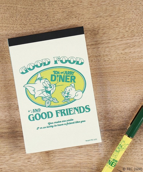 文房具 「公式」トムとジェリー ダイナーメモパッド : ZOZOTOWN Yahoo