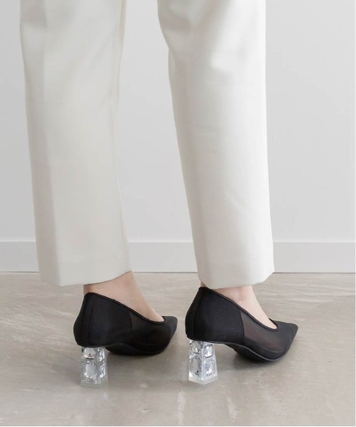 RANDA ワイン ハイヒール 24cm（未使用） RANDA パンプス ジュエルヒールシアーパンプス : ZOZOTOWN Yahoo