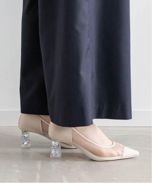 RANDA パンプス ジュエルヒールシアーパンプス : ZOZOTOWN Yahoo