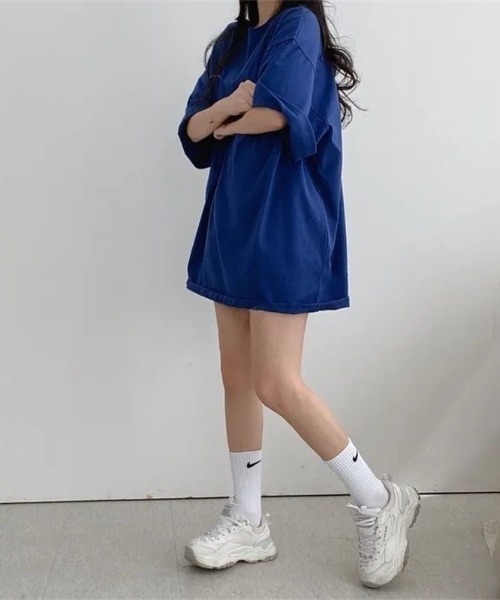 SHEENA tシャツ フルムーンプリントオーバーサイズTシャツ