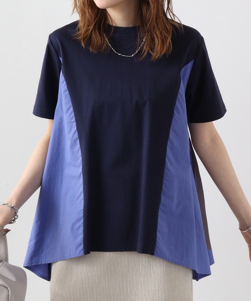 tシャツ Anna Nicola バックシャン配色ＰＯ レディース