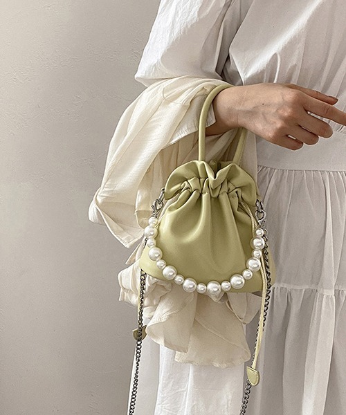 【美品】パーティーバッグ gossip!ロサンゼルス ショルダーバッグ バッグ 2WAY巾着チェーン