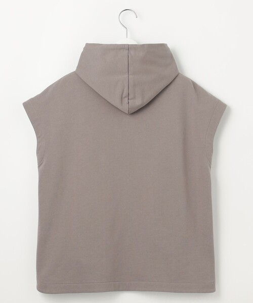 tシャツ 「SLOW/一部店舗限定」コンパクトインレー フレンチスリーブ フーディー レディース 23区｜【SLOW/一部店舗限定】コンパクトインレー フレンチ