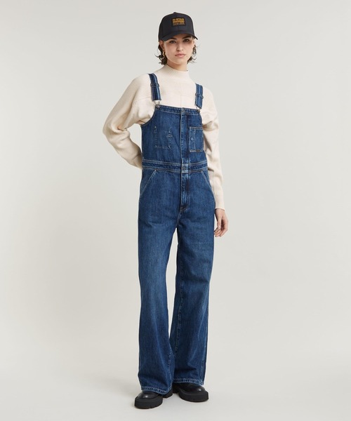  JEANS デニムオーバーオール XS オーバーオール デニム サロペット レディース ポケット