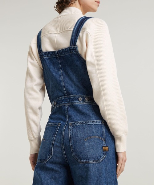 G-STAR RAW (ジースターロゥ) PADDED MAE VEST (パッドデッド メイ ベスト) サステナブル レギュラーフィット ショート丈デニムベスト ジースター ロウ G-STAR RAW インディゴ デニム ジレ ベスト