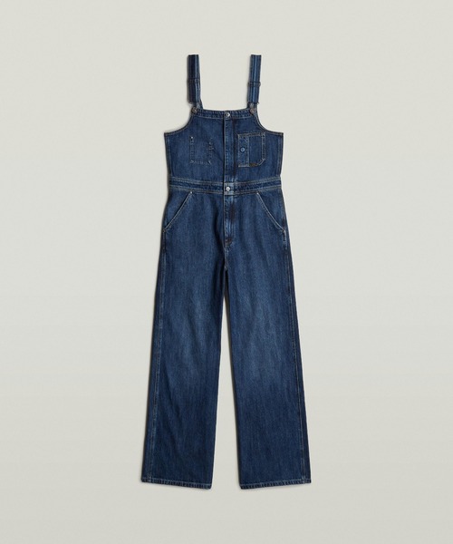 デニムオーバーオール G-STAR RAW サロペット オーバーオール STRAIGHT LEG ZIP