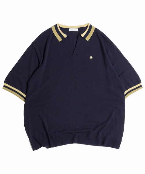 tシャツ ラインスキッパーニット レディース メンズ MUHET tシャツ ラインスキッパーニット レディース メンズ