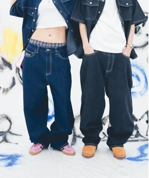 centimeterワイドデニム centimeter ジーンズ Vintage wide denim pants メンズ