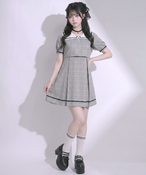 DearMyLoveRose（ディアマイラブローズ） ワンピース 夏 半袖 スクエア
