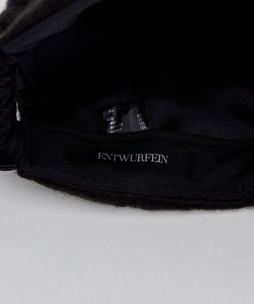 ENTWURFEIN エントワフェインAGATA キャップブラック