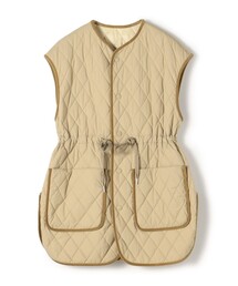 MACPHEE ベスト MACPHEE ベスト ジレ キルティング クルーネックジレ レディース