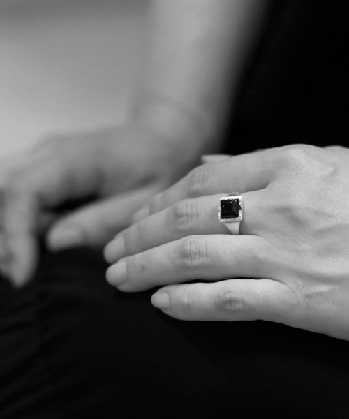 vv 指輪 リング vv.jewelry /スクエアオニキスリング silver925