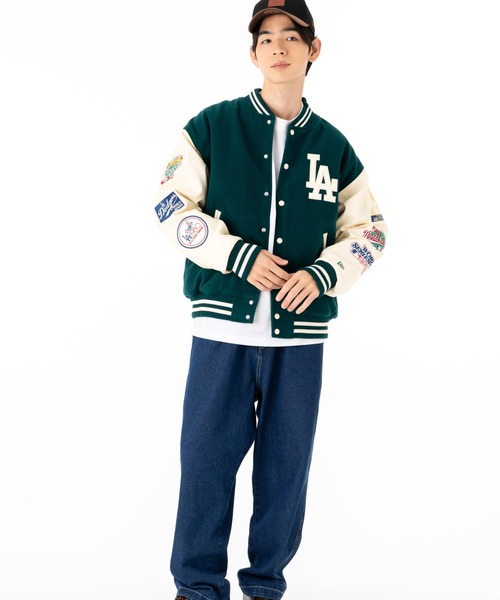 NEW ERA スタジャン ニューエラ 韓国企画 ジャケット MLB
