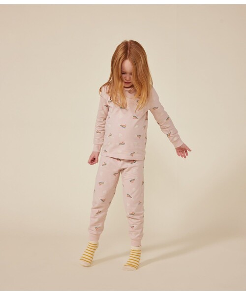 PETIT BATEAU（プチバトー） パジャマ スウェット長袖パジャマ キッズ