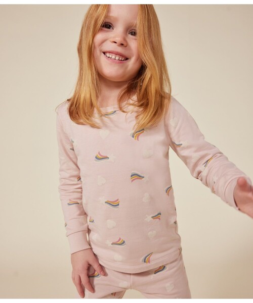 PETIT BATEAU（プチバトー） パジャマ スウェット長袖パジャマ キッズ
