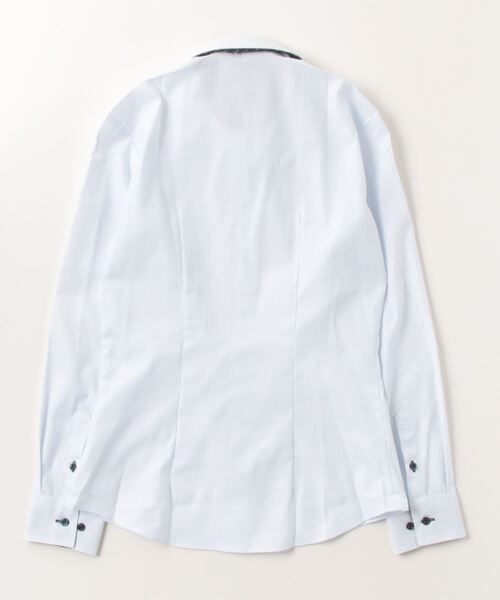 フォーマル ブラウス シャツ 形態安定ノーアイロン スキッパー 長袖ビジネスワイシャツ レディース | BRICK HOUSE by TOKYO SHIRT | 03