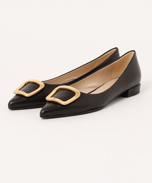 【美品】FABIO RUSCONI ローヒール バックル パンプス 36サイズ FABIO RUSCONI パンプス 「FABIO RUSCONI」ローヒールバックル