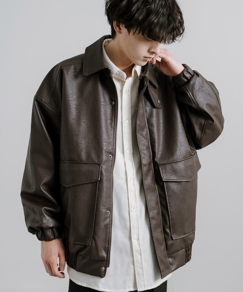 Rocky Monroe ブルゾン アウター オーバーサイズ PUレザー