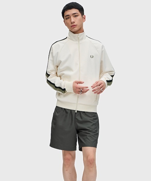 ◼️【Fred Perry】 ジャケット&ジャージ2点セット Two Colour Tape Track Jacket(M 102：BLACK): | FRED PERRY