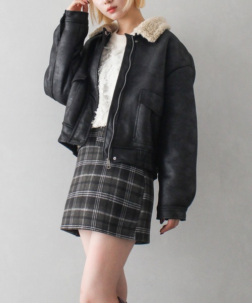 「SpRay」 ブルゾン FREE ダークブラウン レディース_画像7