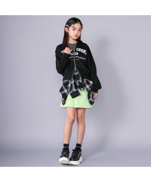 バーバリー　130センチ　ジップ付きフード バーバリー 子供服 ジップアップ[品番：AXEB0030857]｜AXES