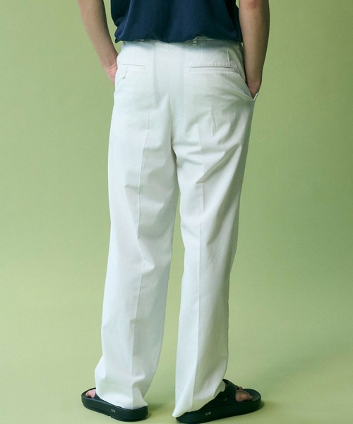 ambrosi リネン　スラックス　値段交渉有 リネンスラックス 51／SOLBIATI生地使用 | Ambrosi