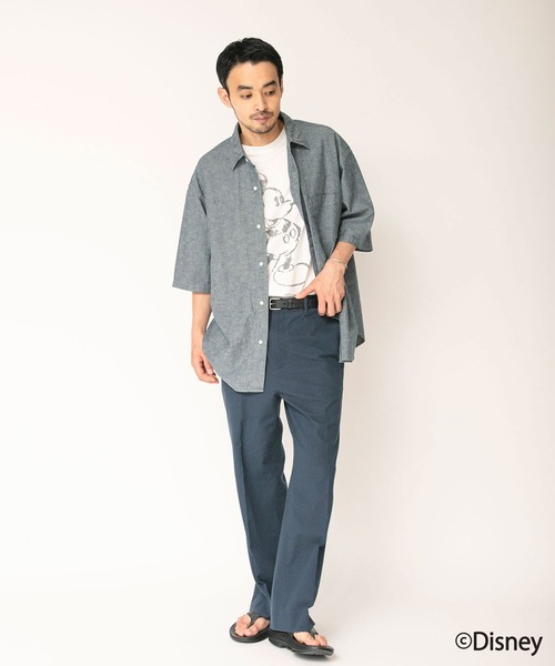 Johnbull（ジョンブル） スラックス リネンミックスシャンブレー