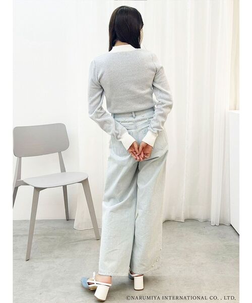ニット セーター 「ポンポネットジュニアコラボ」 ミントくんジャカードニット レディース MERCURYDUO ニット セーター 「ポンポネットジュニアコラボ