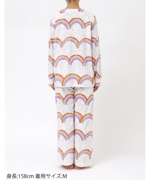 30％OFF TUNIC チュニック 鴨居羊子 前開きパジャマ 40接結 バラリボン  