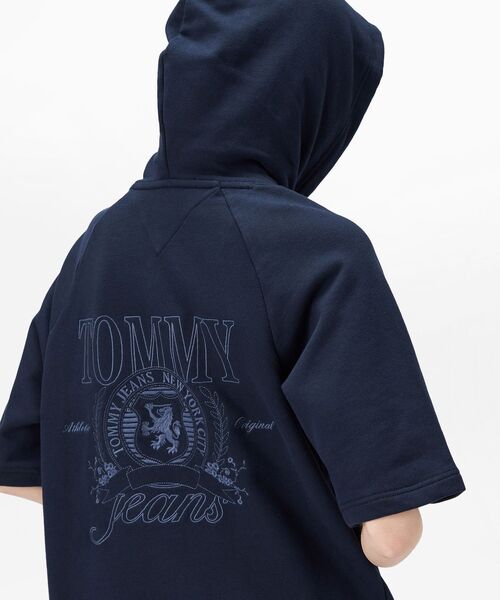 TOMMY JEANS ワンピース クレストパーカーワンピース : ZOZOTOWN