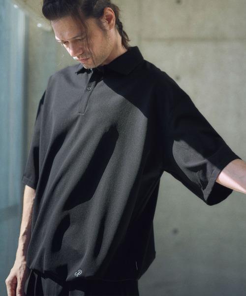 ポロシャツ mhs2317-ripple looose polo shirt ポロシャツ メンズ