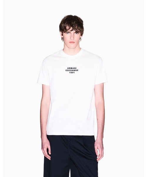 tシャツ 「A|X アルマーニ エクスチェンジ」AXロゴ 半袖クルーネックTシャツ/REGULAR メンズの画像