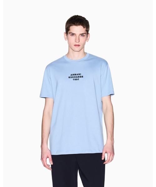 tシャツ 「A|X アルマーニ エクスチェンジ」AXロゴ 半袖クルーネックTシャツ/REGULAR メンズの画像