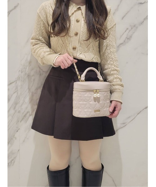 Maison de FLEUR ショルダーバッグ バッグ リボンキルティング