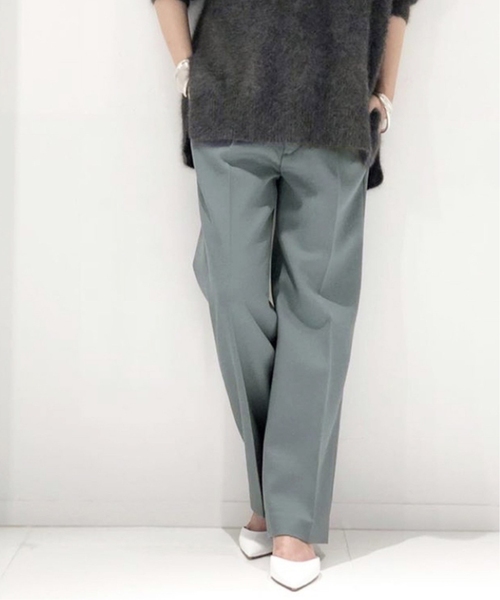Plage【プラージュ】☆18G スムース パンツ　新品グレー38 Plage【プラージュ】☆18G スムース パンツ 新品グレー38 plage