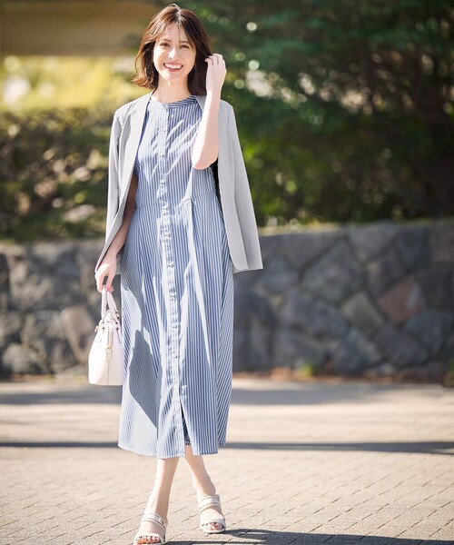 ANY SIS（エニィスィス） ワンピース 「2SET」シャツワンピ × ニット