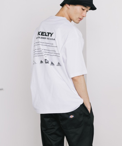 KELTY（ケルティ） tシャツ バック ヒストリー ロゴ S/S Tシャツ