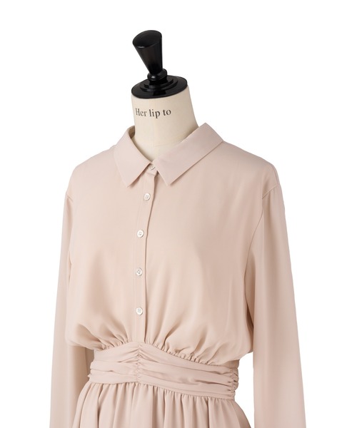 Her lip to tシャツ Tシャツ Murcia Chiffon Shirt Dress レディース 