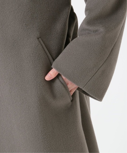 新品未使用✨イエナ　ダブルモッサコート　グレー　36 IENA（イエナ） ノーカラーコート 36 グレー レディース : ZOZOTOWN