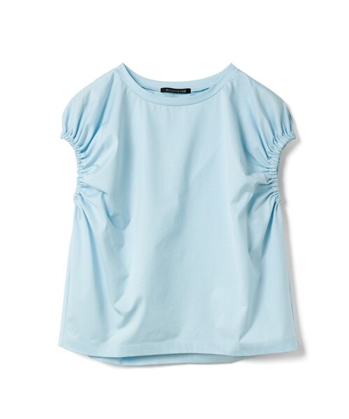新品未使用　ミズイロインド　ギャザー　パフスリーブ　tシャツ mizuiroind tシャツ mizuiro ind ギャザーパフスリーブプル