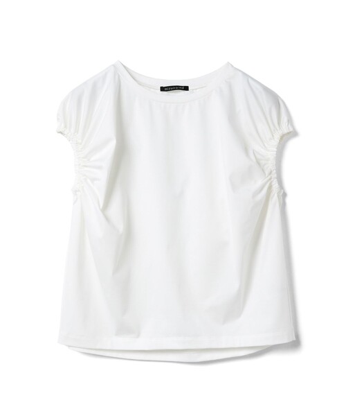 新品未使用　ミズイロインド　ギャザー　パフスリーブ　tシャツ mizuiroind tシャツ mizuiro ind ギャザーパフスリーブプル