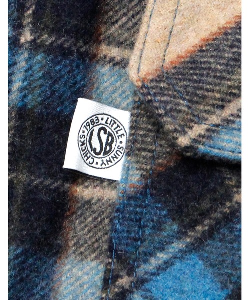 「Little sunny bite」 ステンカラーコート MEDIUM ブルー レディース_画像9